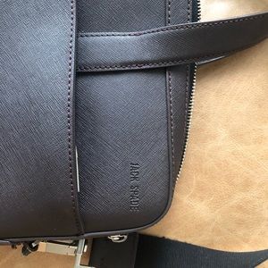 Jack Spade briefcase. Brown leather.